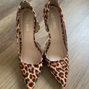 Cheetah print heels
